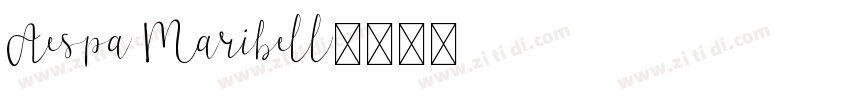 Aespa Maribell字体转换